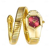 economico Orologi al quarzo-Missfox orologio al quarzo da donna, moda creativa, orologio da polso casual, decorazione impermeabile, orologio in acciaio inossidabile