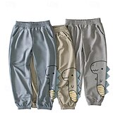お買い得  ボトムス-男の子 3D 恐竜 パンツ スウェットパンツ 春 秋 活発的 ベーシック 子供 4年以上 アウトドア スポーツ カジュアル レギュラー