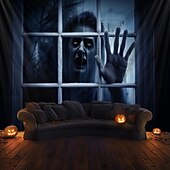 Halloween Decorations Scary Ghost Hanging Tapestry Wall Art Large Tapestry Mural Decor Photograph Backdrop Blanket Curtain Home Bedroom Living Room Decoration 10