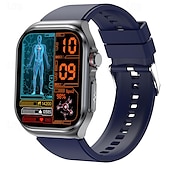 abordables Relojes inteligentes-iMosi ET585 Reloj inteligente 2.04 pulgada Smartwatch Reloj elegante Bluetooth ECG + PPG Monitoreo de temperatura Podómetro Compatible con Android iOS Mujer Hombre Llamadas con Manos Libres