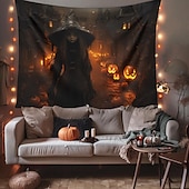 tanie Dekoracja Halloween-dekoracje halloween dziewczyna duch wiszący gobelin sztuka ścienna duży gobelin dekoracja ścienna tło zdjęcia koc zasłona dom sypialnia salon