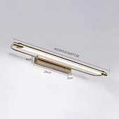abordables Luces para tocador-Luz led para tocador, 6w, luces retro con imagen de pared, espejo de maquillaje giratorio, luz frontal, accesorio de iluminación para tocador de baño