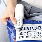 abordables Électroménager-Scelleuse de sacs, ouvre-sac, scelleuse de sacs de rangement portable, outil de scellage à double fonction