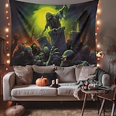 halpa Halloween koristelu-halloween koristeet hirviö zombit roikkuu kuvakudos seinä taide iso kuvakudos seinämaalaus sisustus valokuva tausta peitto verho koti makuuhuone olohuone