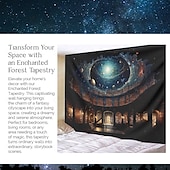 billige Planet Tapestry-fantasi planetarium hengende billedvev veggkunst stor billedvev veggmaleri dekor fotografi bakteppe teppe gardin hjem soverom stue dekorasjon