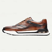 cheap Premium Leather Sneakers-Men&#039;s Premium Leather Casual Sneakers - Cowhide, Stylish and Comfortable Low-Top Shoes with Breathable Design for Everyday Wear