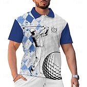 abordables Polo deportivo para hombre-Hombre Manga Corta Camisas de polo Casual Ropa Cotidiana Entrenamiento eventos Primavera verano Blanco