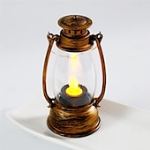 preiswerte Kerzenlicht-LED elektronisches Pferdelicht Kerzenlicht Retro kleine Öllampe elektronisches Kerzenlicht kreatives nostalgisches Windlicht Desktop-Ornament kleines Nachtlicht Festival Party dekorative Lichter 1St