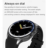 abordables Montres connectées-696 DTWatchX Montre intelligente 1.43 pouce Smartwatch Montre Connectée Bluetooth Podomètre Rappel d&#039;Appel Moniteur de Sommeil Compatible avec Android iOS Femme Hommes Mode Mains-Libres Rappel de