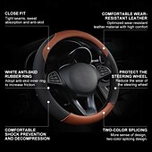 economico Copristerzo per auto-1 pc Seta di ghiaccio traspirante in microfibra Coprivolante Facile da applicare Vestibilità universale Per 15&quot;~15&quot;1/2