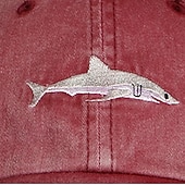 economico Cappellino da baseball da uomo-Per uomo Cappellino da baseball Cappello da sole Cappello da camionista Nero Vino Cotone Con ricami Di tendenza Informale Strada Giornaliero Prodotti per pesci Regolabile Crema solare Traspirante