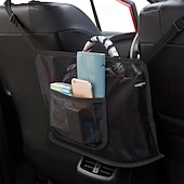 お買い得  収納＆整理-車用ネットポケットハンドバッグホルダー、追加の収納スペースオーガナイザー、安全 &amp;邪魔にならない運転、簡単な取り付け、標準アームレストにフィット、オックスフォード生地 &amp;メッシュ、黒/赤