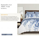 preiswerte 100% Baumwolle-Bettbezug-Set der floralen Tropenserie, 3-teilig, 100 % Baumwolle oder Polyester, perfekt als Muttertagsgeschenk, superweich, hautfreundlich, langlebig