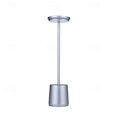 baratos Candeeiros de mesa-Luminária de Mesa Recarregável / Regulável Contemporâneo Moderno Alimentado por bateria de lítio embutida Para Metal