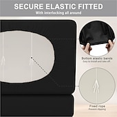 זול כיסוי ספה-100% עמיד למים כיסויי כריות ל-Rv Dinette, כיסויי כריות מחנאות לפטיו חיצוני גינה דשא חצר כיסוי ספסל ל-Rv כיסוי ספה