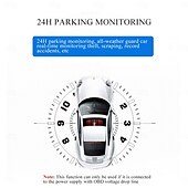 abordables DVR pour voiture-L1039 1080p Nouveau design / HD / avec caméra arrière DVR de voiture 170 Degrés Grand angle 3 pouce IPS Dash Cam avec Wi-Fi / Vision nocturne / G-Sensor 4 LED infrarouge Enregistreur de voiture