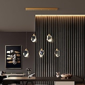 cheap Island Lights-LED Pendant Light Dimmable  1/3/5/7/10/15-Light Nordic Glass Ball Home Decor Modern Crystal Chandelier Simple Home Decoration Chandelier Dining Room Bar Counter 85-265V ONLY DIMMABLE WITH REMOTE CONTROL