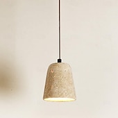 cheap Island Lights-LED Pendant Light Warm White  1-Light Nordic Vintage Stone Hanging Light Restaurant Bar Chandelier Single Head Hanging Lamp for Corridor Aisle Lighting Fixtures 85-265V