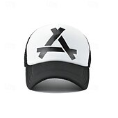 billige Baseballcaps for menn-Herre Snapback lue Baseballcaps Solhatt Trucker Hat Nettinghette Svart Hvit Bomull Netting Mesh tilbake Mote Fritid Gate Daglig Grafisk Justerbare Solkrem Pustende