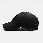preiswerte Baseballkappe für Herren-Herren Cap Basecap Sonnenhut Kappe Schwarz Weiß Polyester Modisch Brautkleider schlicht Strasse Täglich Glatt Einstellbar Sonnenschutz Atmungsaktiv