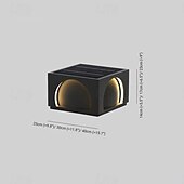 economico applique da esterno-luci da parete per esterni a led luci bianche calde del cappuccio della posta lampada a colonna di recinzione quadrata luci moderne della colonna ip65 impermeabile recinzione cancello luce di