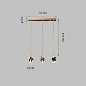 cheap Island Lights-LED Pendant Light Dimmable  1/3/5/7/10/15-Light Nordic Glass Ball Home Decor Modern Crystal Chandelier Simple Home Decoration Chandelier Dining Room Bar Counter 85-265V ONLY DIMMABLE WITH REMOTE CONTROL