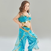 levne Dívčí kostýmy-Aladdin Pohádka Princeznovské Jasmín Úbory Téma Party Kostým cosplay Filmové kostýmy for Dívčí Děti Karneval Večírek