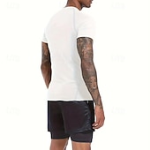 Недорогие Футболки и майки для бега-Муж. Компрессионная футболка Спортивная рубашка Фитнес-рубашка С короткими рукавами Футболка Футболка Повседневные Одежда для спорта и отдыха Лето Пауки