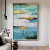billiga Abstrakta målningar-oljemålning handgjorda handmålade väggkonst abstrakt canvas målning heminredning dekor sträckt ram redo att hänga