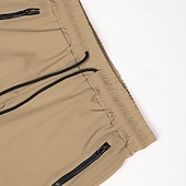 baratos shorts ativos masculinos-Homens calções atléticos Shorts de 3 polegadas Calções de treino Short curto Shorts de Corrida com forro de malha Bolso Com Zíper Design de cordão elástico Côr Sólida Respirável Secagem Rápida Curto