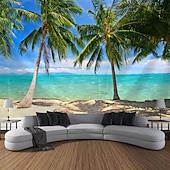 ieftine Tapițerie Plaja Oceanului-natură plajă ocean agățat tapiserie artă de perete tapiserie mare decor mural fotografie fundal pătură perdea acasă dormitor living decor