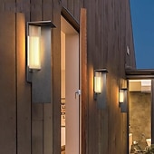 economico applique da esterno-Luci da parete per esterni a led luci da giardino bianche calde ip65 luce del portico impermeabile villa in alluminio loft balcone lampada da parete porta del corridoio 3000k