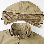 abordables Softshell, polares y chaquetas de montaña-Hombre Chaqueta Softshell Chaqueta para senderismo Al aire libre Resistente al Viento Resistente al Agua Sudadera Chaqueta cortavientos Camping / Senderismo / Espeleología Viaje Negro Verde Ejército