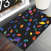 preiswerte Fußmatten-Regenbogen ausgefallene Fußmatte Küchenmatte Bodenmatte rutschfester Bereich Teppich Ölfester Teppich Indoor Outdoor Matte Schlafzimmer Dekor Badezimmermatte Eingangsteppich
