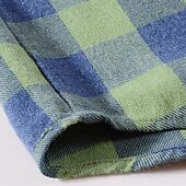 Da ragazzo 3D A quadri Camicie Manica lunga Estate Primavera Di tendenza Essenziale Bambino 4-12 anni Colletto Esterno Informale Giornaliero Standard economico T-shirt e camicie per bambini-Da ragazzo 3D A quadri Camicie Manica lunga Estate Primavera Di tendenza Essenziale Bambino 4-12 anni Colletto Esterno Informale Giornaliero Standard