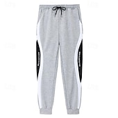 cheap Sweatpants-Men&#039;s Sweatpants Joggers Trousers Pocket Drawstring Color Block Comfort Casual Daily Holiday Sports Stylish Black Grey Micro-elastic