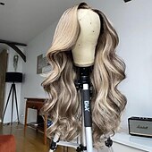 voordelige Pruiken van echt haar, met kanten voorzijde-Remy mensenhaar 13x6 sluiting 4x13 Sluiting 4x4 Sluiting Pruik Zijdeel Middelste stuk Gratis deel Braziliaans haar Body Golf Golvend Donker Grijs Meerkleurig Pruik 130% 150% 180% Haardichtheid met