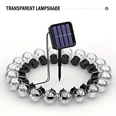 economico Striscie luci ad energia solare-stringa di lampadine solari impermeabili per esterni natale g50 lampadina luce matrimonio giardino fata luce festa di natale vacanza campeggio esterno balcone decorazione del paesaggio