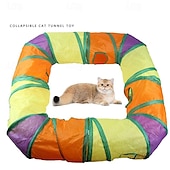 お買い得  猫用おもちゃ-インタラクティブトイ トンネル キャットニップおもちゃ ととも​​に 引き込み式 耐用的 ペット運動 解放圧力 ペットトレーニング のために 猫用 子猫 屋内 屋外 ペットプレイ