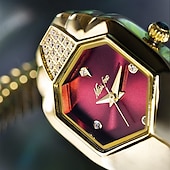 economico Orologi al quarzo-Missfox orologio al quarzo da donna, moda creativa, orologio da polso casual, decorazione impermeabile, orologio in acciaio inossidabile