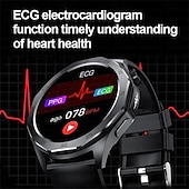 tanie Smartwatche-E480 Inteligentny zegarek 1.43 in Inteligentny zegarek Bluetooth EKG + PPG Monitorowanie temperatury Krokomierz Kompatybilny z Android iOS Damskie Męskie Długi czas czuwania Odbieranie bez użycia rąk