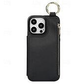 cheap iPhone Cases-Phone Case For iPhone 16 iPhone 15 Pro Max Plus iPhone 14 13 12 11 Pro Max Plus Mini SE Back Cover with Stand Holder Card Slot Ring Buckle Retro PC PU Leather