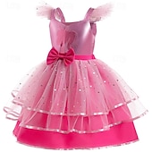 billige Jentekostymer-Prinsesse Kjoler Kostume Cosplay for Jente Barne Karneval Fest Ytelse