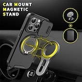 cheap iPhone Cases-Phone Case For iPhone 16 Pro Max Plus iPhone 15 14 Pro Max Plus iPhone 13 12 11 Pro Max Back Cover Ring Holder Shockproof PC