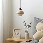cheap Island Lights-LED Pendant Light Warm White  1-Light Nordic Vintage Stone Hanging Light Restaurant Bar Chandelier Single Head Hanging Lamp for Corridor Aisle Lighting Fixtures 85-265V