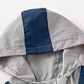 voordelige Bovenkleding-Jongens 3D Effen Kleur Jas Overkleding Lange mouw Zomer Lente Modieus Basic Kleine kinderen (4-7ys) 4-7 jaar Capuchon Buiten Casual Dagelijks Normale pasvorm