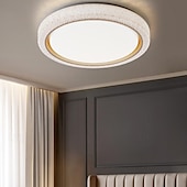 economico Lampade da soffitto con dimmer-Plafoniere a led dimmerabili 50 cm 1 luce moderna arte industriale circolare in metallo spazzolato semi incasso 42 w per cucina camera da letto soggiorno 220-240 v