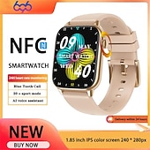 abordables Pulseras inteligentes-696 HD11 Reloj inteligente 1.85 pulgada Pulsera inteligente Bluetooth Podómetro Recordatorio de Llamadas Seguimiento del Sueño Compatible con Android iOS Mujer Hombre Llamadas con Manos Libres