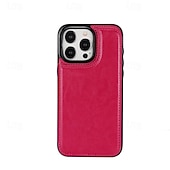 economico Cover per iPhone-telefono Custodia Per iPhone16 iPhone 15 Pro Max Plus iPhone 14 13 12 11 Pro Max Plus Mini SE Per retro Con supporto A calamita Slot per schede Retrò TPU pelle sintetica