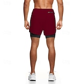 levne Běžecké šortky-Pánské Koşu Şortları Kraťasy na tělocvik Tepláky Kapsy Šňůrky 2 v 1 Elastický pas Kraťasy Venkovní Sporty a outdoor Sportovní Rychleschnoucí Lehká váha Yumuşak Maratón Běh Cvičení Na míru sportovn